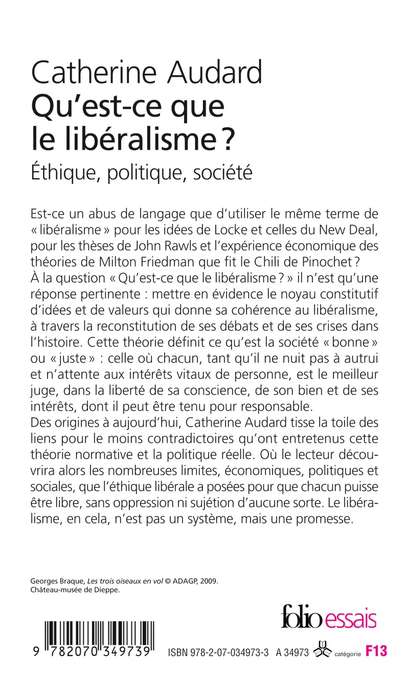 Qu'est-ce que le libéralisme? - Catherine Audard