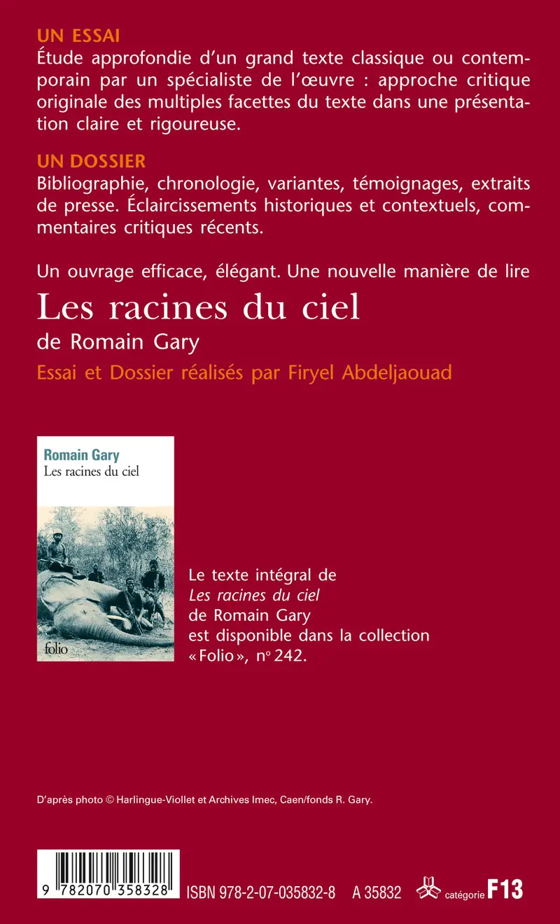 Les racines du ciel de Romain Gary (Essai et dossier) - Firyel Abdeljaouad