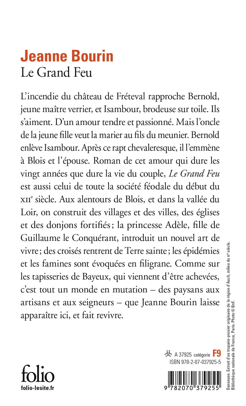 Le Grand Feu - Jeanne Bourin