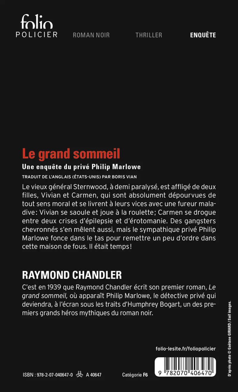 Le grand sommeil - Raymond Chandler