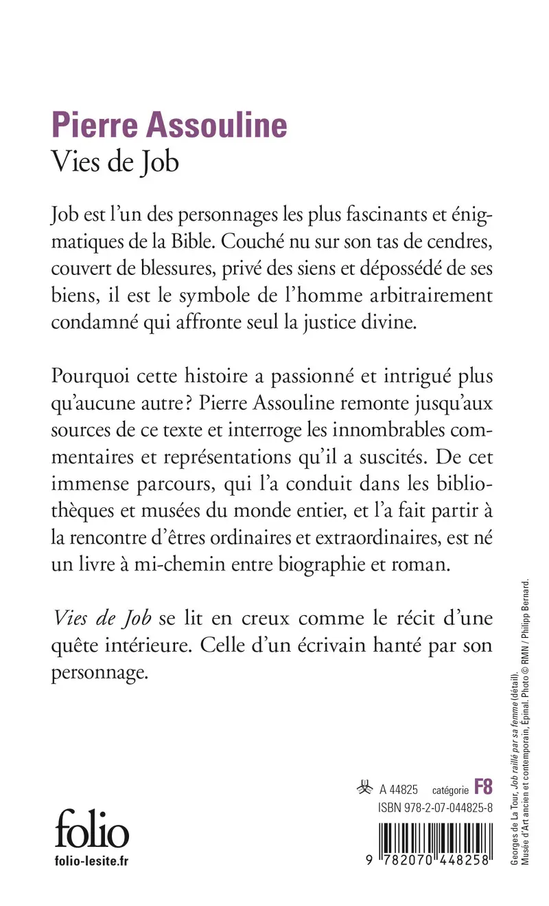 Vies de Job - Pierre Assouline