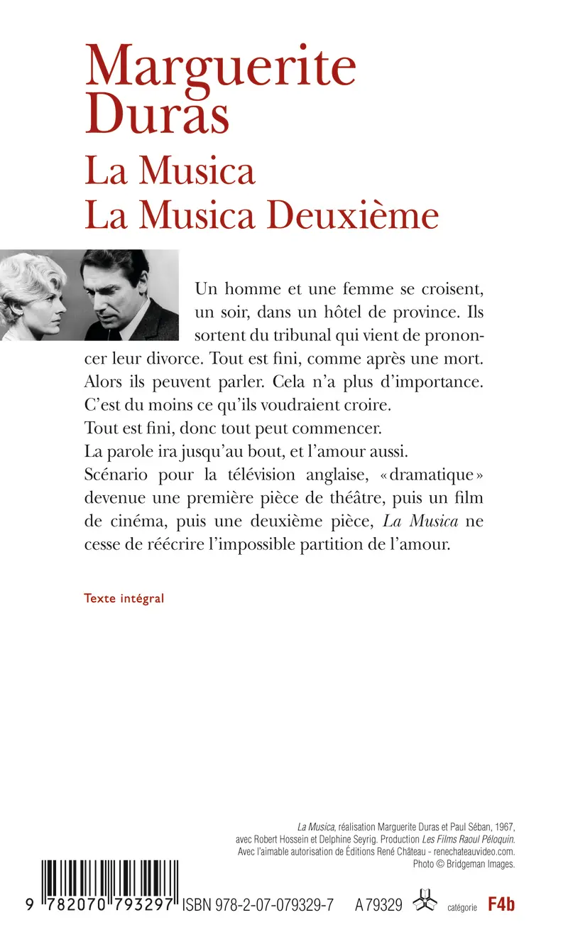 La Musica – La Musica Deuxième - Marguerite Duras