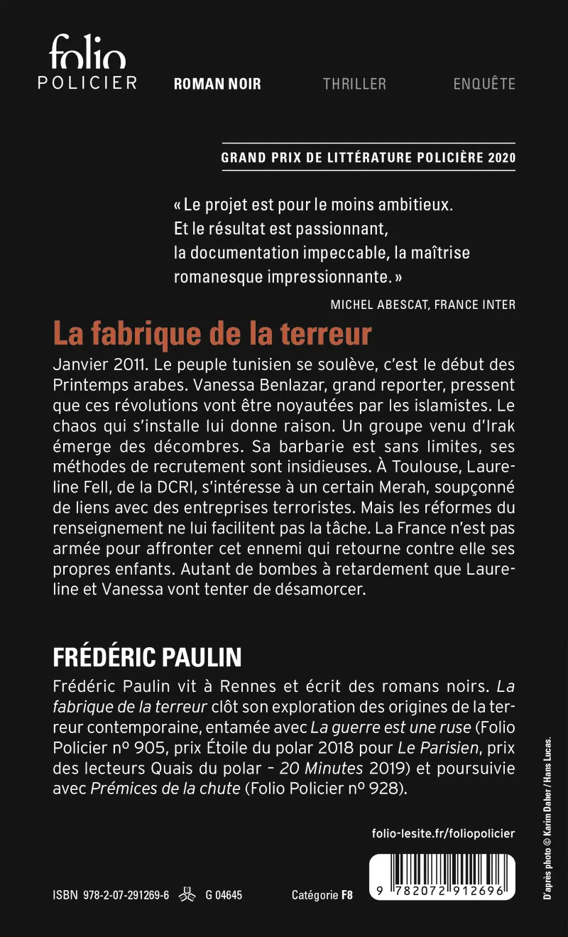 La fabrique de la terreur - Frédéric Paulin