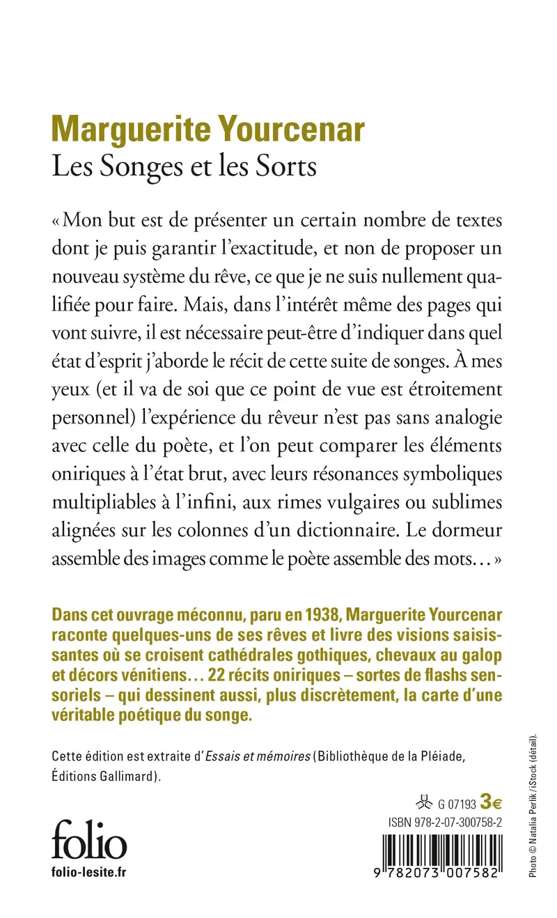Les Songes et les Sorts - Marguerite Yourcenar