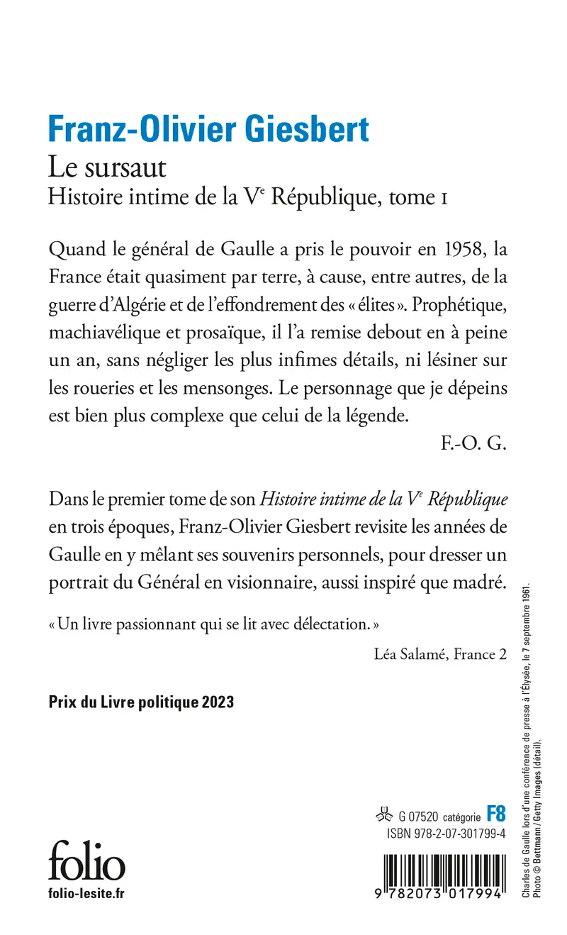 Histoire intime de la Ve République - Franz-Olivier Giesbert
