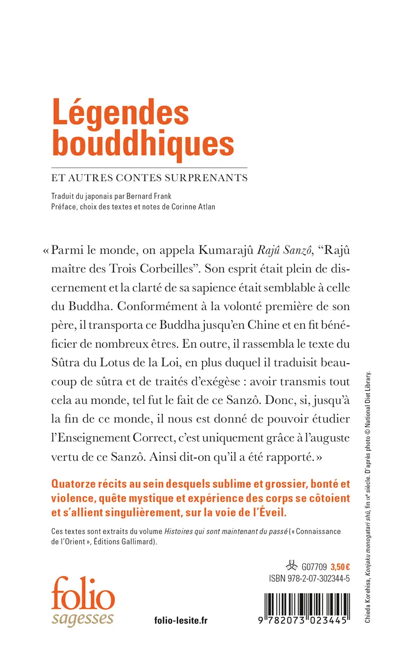 Légendes bouddhiques - Anonymes